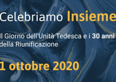 Celebrazione Giorno dell’Unità Tedesca e 30 anni della Riunificazione